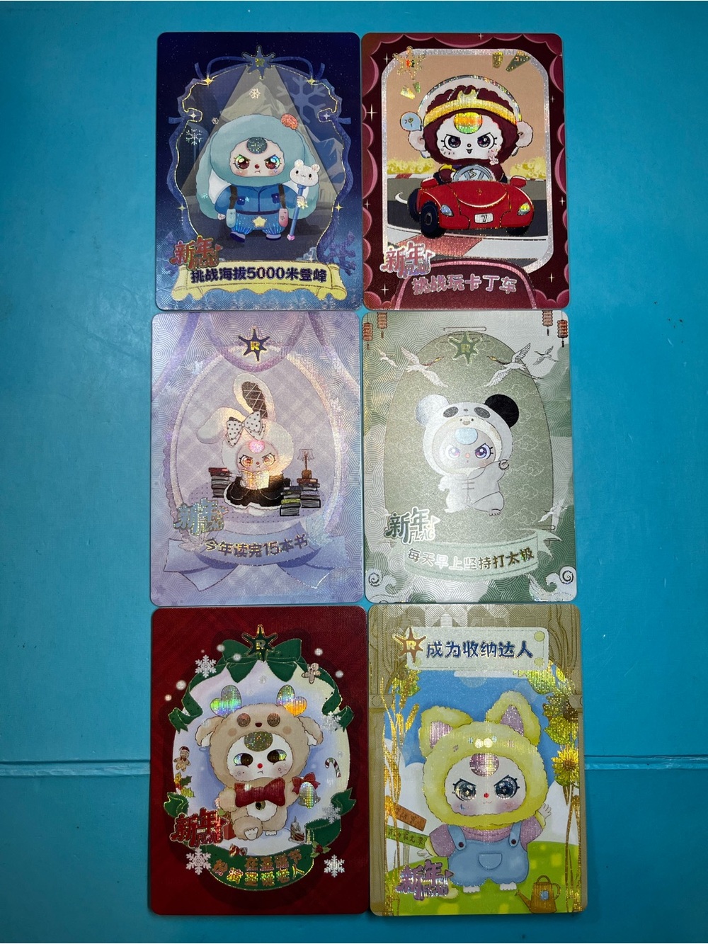 Cureplaneta - Baby Three Feng Shui Qi Cards - Lot of 6